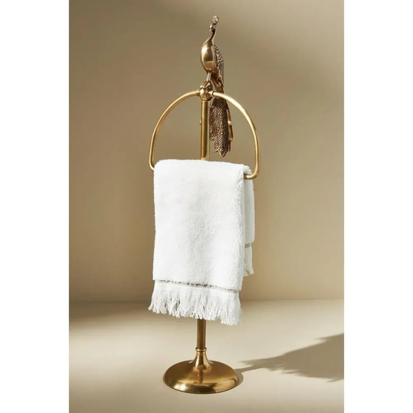 Anthropologie Other - Anthropologie Brass Ida Peacock Towel Stand Bath